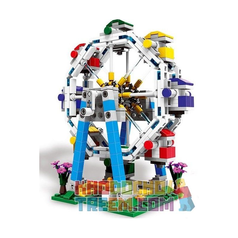 XINGBAO XB-01106 01106 XB01106 non Lego VÒNG QUAY FERRIS bộ đồ chơi xếp lắp ráp ghép mô hình Colorful World COLORFUL WORLD FERRIS WHEEL Thế Giới Sắc Màu 660 khối