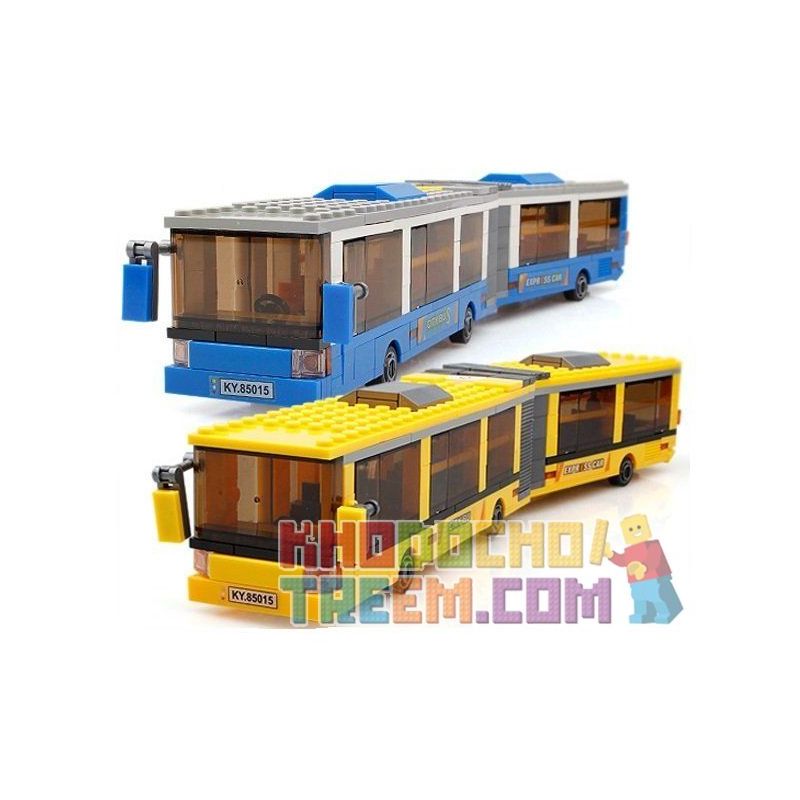 Kazi KY85016 85016 KY85015 85015 non  XE BUÝT THÀNH PHỐ KUNING bộ đồ chơi xếp lắp ráp ghép mô hình City CITY BUS M-BENZ CITARO G BLUETEC HYBRID 371 khối