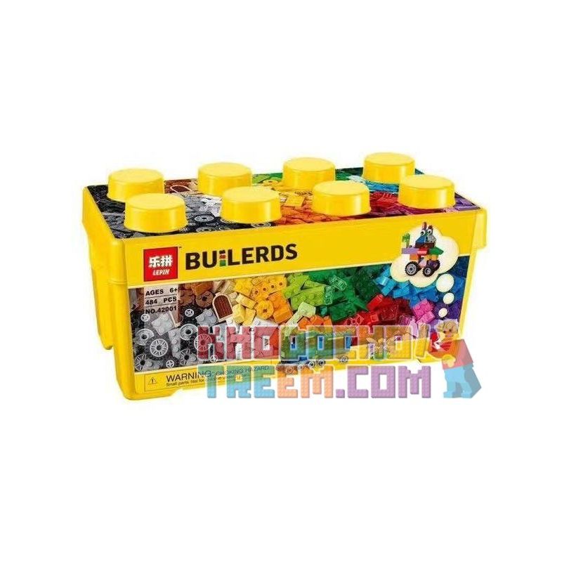 NOT Lego MEDIUM CREATIVE BRICK BOX 10696 LELE 39075 39077 LEPIN 42001 42010 SHENG YUAN/SY SY963 WANGE 093-3 xếp lắp ráp ghép mô hình SÁNG TẠO HỘP GẠCH CỠ VỪA NHỰA Classic Cổ Điển 485 khối
