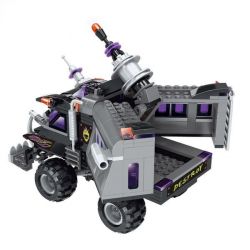 Enlighten 1614 Qman 1614 non  XE TẢI BỌC THÉP CÓ PHÁO bộ đồ chơi xếp lắp ráp ghép mô hình Space Adventure SPACE ADVENTURE CANNON ARMORED TRUCK Thám Hiểm Không Gian 369 khối