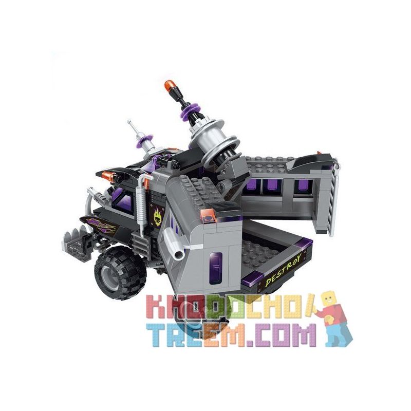 Enlighten 1614 Qman 1614 non  XE TẢI BỌC THÉP CÓ PHÁO bộ đồ chơi xếp lắp ráp ghép mô hình Space Adventure SPACE ADVENTURE CANNON ARMORED TRUCK Thám Hiểm Không Gian 369 khối