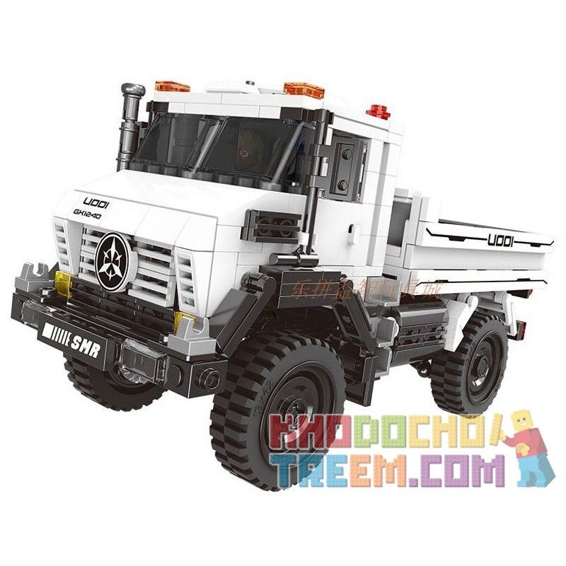 XINGBAO XB-03026 03026 XB03026 non  XE VƯỢT ĐỊA HÌNH TRUCK2 MÀU VÀNG TRẮNG bộ đồ chơi xếp lắp ráp ghép mô hình Offroad Adventure SUPER OFFROAD ADVENTURE Đua Địa Hình 529 khối