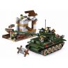 Enlighten 1711 Qman 1711 non  XE TĂNG VÀO THÀNH PHỐ bộ đồ chơi xếp lắp ráp ghép mô hình Tactical Espionage Action TACTICAL ESPIONAGE ACTION COMBAT ZONES FIRE Chiến Thuật Quân Sự 380 khối