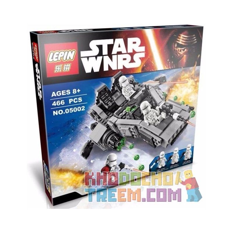 NOT Lego FIRST ORDER SNOWSPEEDER 75100 Bela Lari 10576 LEPIN 05002 xếp lắp ráp ghép mô hình TÀU TRƯỢT TUYẾT SNOWSPEEDER BẬC NHẤT Star Wars Chiến Tranh Giữa Các Vì Sao 444 khối