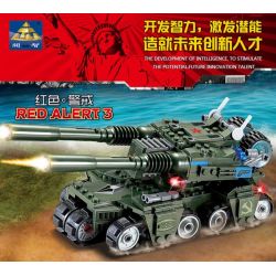 Kazi KY81007 81007 non  XE TĂNG THẾ HỆ MỚI bộ đồ chơi xếp lắp ráp ghép mô hình Red Alert 3 RED ALERT 3 APOCALYPSE（APOC） Báo Động Đỏ 3 380 khối
