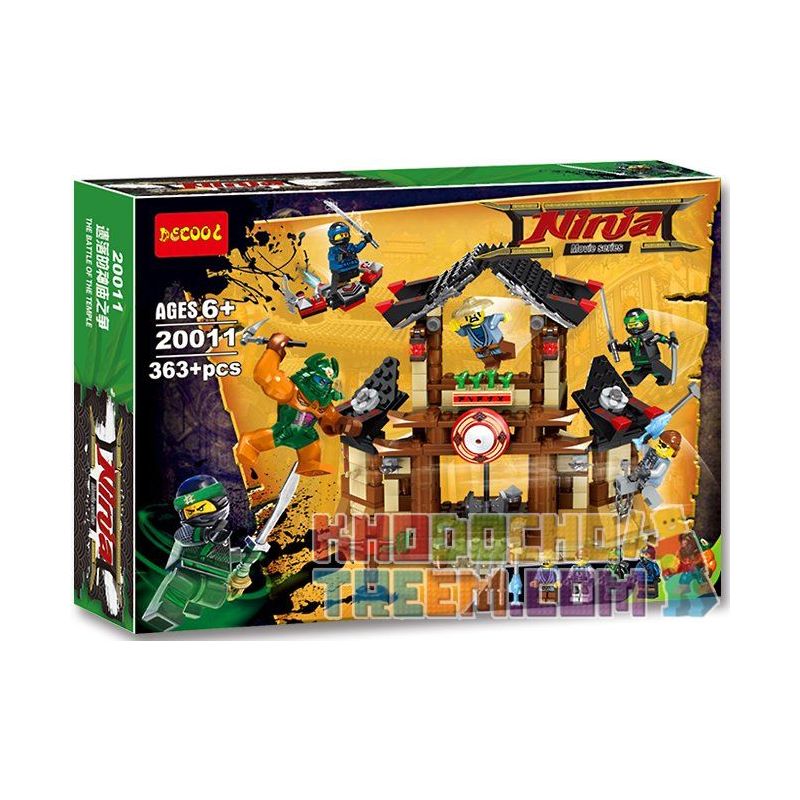 JISI 20011 non Lego CUỘC TRANH CHẤP ĐỀN THỜ CỦA NINJA bộ đồ chơi xếp lắp ráp ghép mô hình The Lego Ninjago Movie THE BATTLE OF TEMPLE Ninja Lốc Xoáy