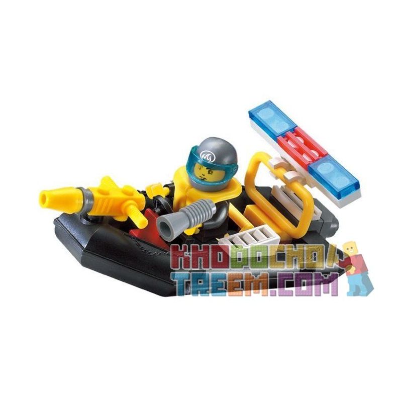 FORANGE FC3903 3903 non  TÀU CỨU HỎA bộ đồ chơi xếp lắp ráp ghép mô hình City AIRPORT LIGHT HELICOPTER Thành Phố 173 khối