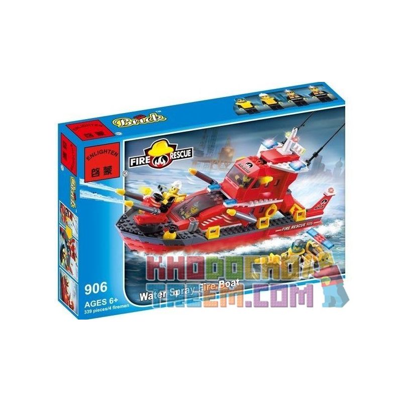 FORANGE FC3903 3903 non  TÀU CỨU HỎA bộ đồ chơi xếp lắp ráp ghép mô hình City AIRPORT LIGHT HELICOPTER Thành Phố 173 khối