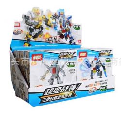 GUDI 8707 Xếp hình kiểu Lego POWER RANGERS SUPER SENTAI Super-war 8 Three-generation đại Chiến Robot Biến Hình 8 Trong 1 
