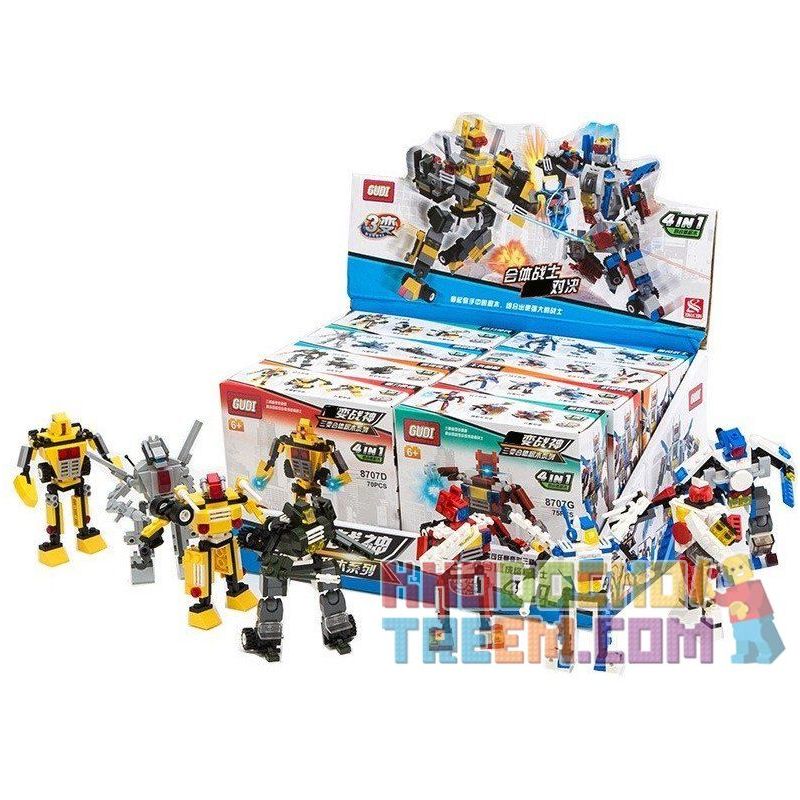 GUDI 8707 non  ĐẠI CHIẾN ROBOT BIẾN HÌNH 8 TRONG 1 bộ đồ chơi xếp lắp ráp ghép mô hình Power Rangers Super Sentai 5 Anh Em Siêu Nhân GUDI 8707 non  ĐẠI CHIẾN ROBOT BIẾN HÌNH 8 TRONG 1 bộ đồ chơi xếp lắp ráp ghép mô hình Power Rangers Super Sentai 5 Anh Em Siêu Nhân