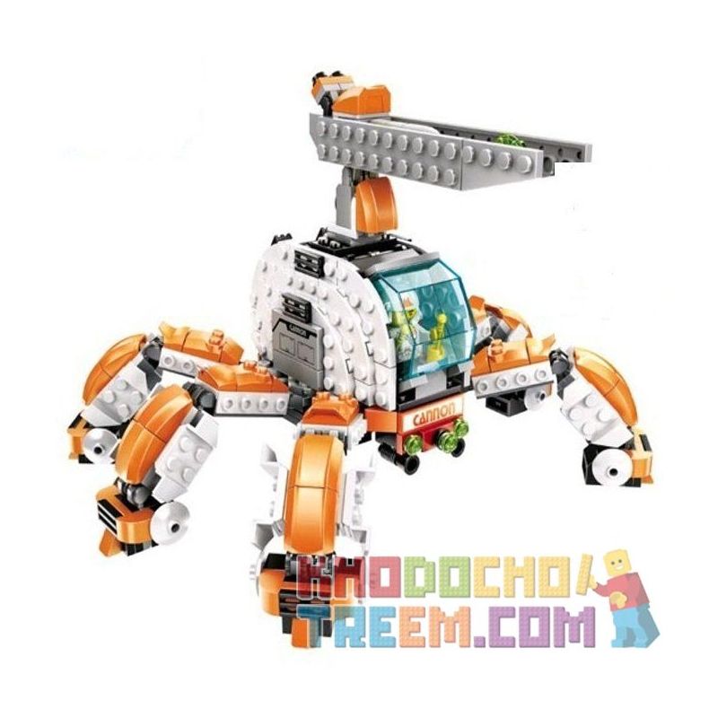 WANGE DR.LUCK 55172 non Lego ROBOT NHIỀU CHÂN 1 NGƯỜI ĐIỀU KHIỂN bộ đồ chơi xếp lắp ráp ghép mô hình Advanced Military Quân Đội Công Nghệ Cao 441 khối