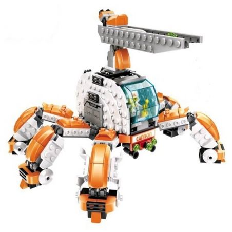 WANGE DR.LUCK 55172 non  ROBOT NHIỀU CHÂN 1 NGƯỜI ĐIỀU KHIỂN bộ đồ chơi xếp lắp ráp ghép mô hình Advanced Military Quân Đội Công Nghệ Cao 441 khối