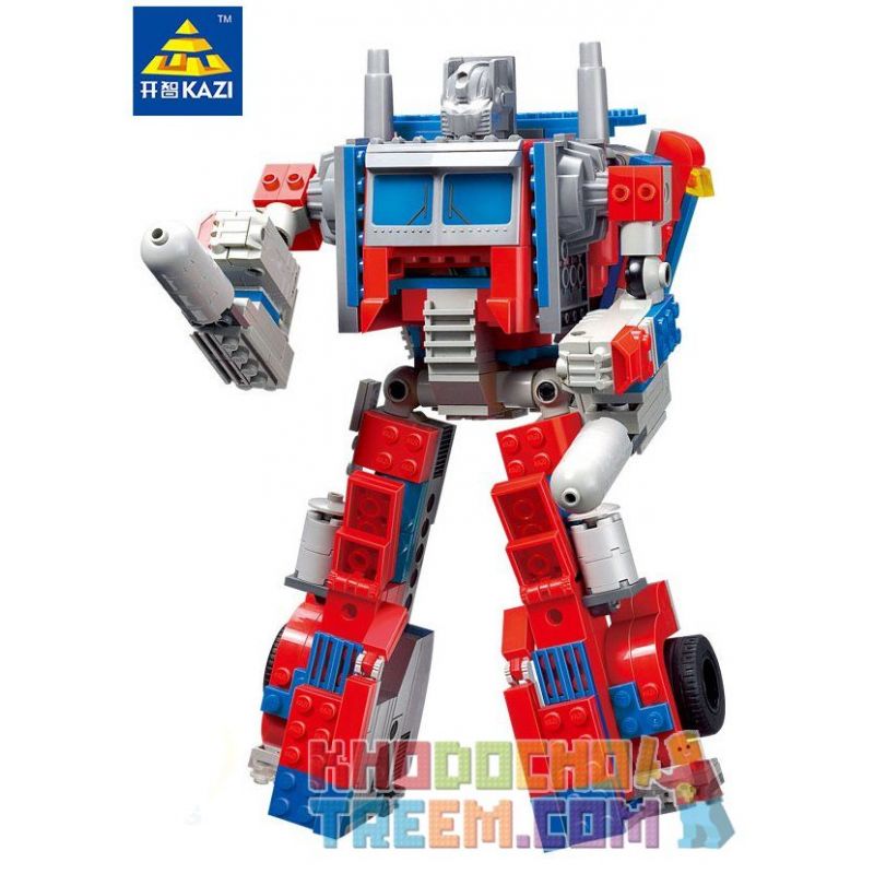 Kazi KY8023 8023 Xếp hình kiểu  TRANSFORMERS Robot Transform Tractor Robot Biến Hình Xe đầu Kéo 384 khối