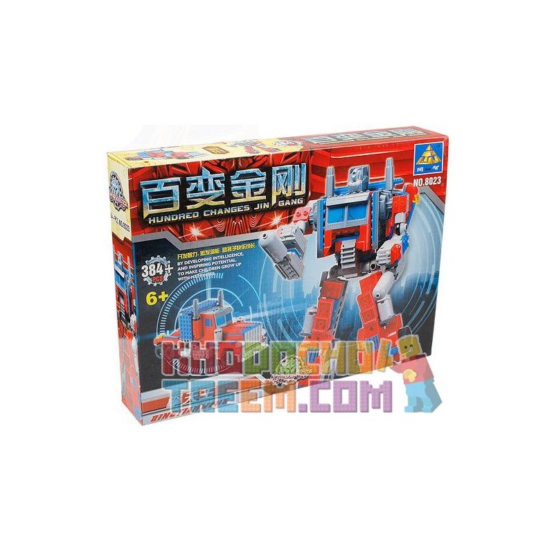 Kazi KY8023 8023 Xếp hình kiểu  TRANSFORMERS Robot Transform Tractor Robot Biến Hình Xe đầu Kéo 384 khối