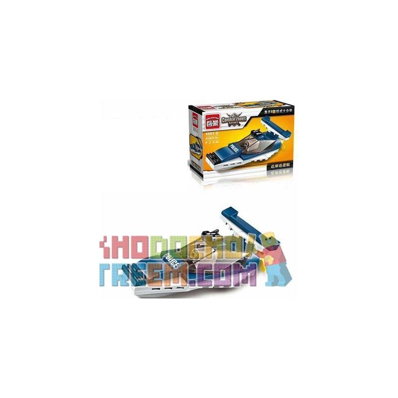 Enlighten 1801 Qman 1801 non  MÁY BAY TRỰC THĂNG VŨ BÃO 8 TRONG 1 bộ đồ chơi xếp lắp ráp ghép mô hình Transformers COMBAT ZONES SERIES Robot Đại Chiến Người Máy Biến Hình 381 khối