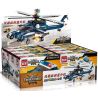 Enlighten 1801 Qman 1801 non  MÁY BAY TRỰC THĂNG VŨ BÃO 8 TRONG 1 bộ đồ chơi xếp lắp ráp ghép mô hình Transformers COMBAT ZONES SERIES Robot Đại Chiến Người Máy Biến Hình 381 khối
