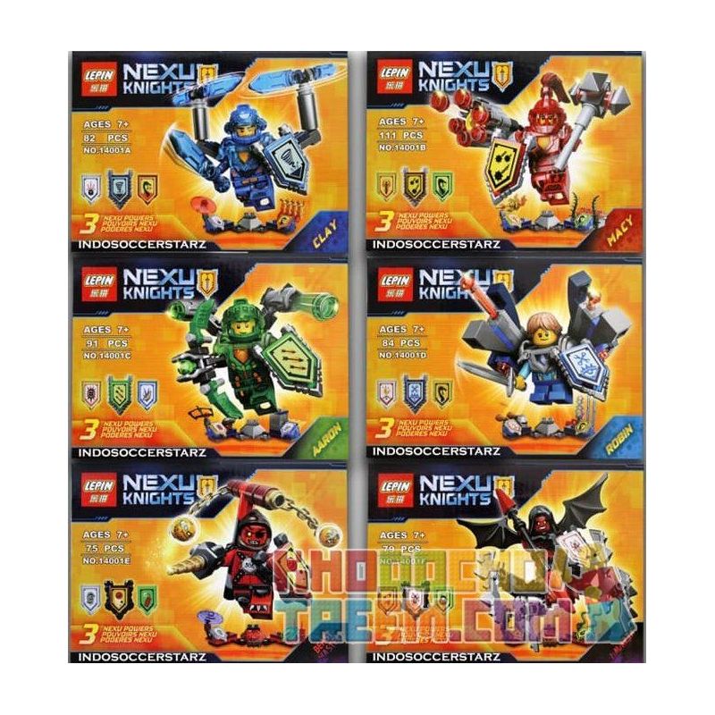 NOT Lego ULTIMATE CLAY MACY AARON ROBIN BEAST MASTER LAVARIA 70335 Bela Lari 10477 10478 10479 10480 10475 10476 LELE 79242 79243 LEPIN 14001D 14001E 70335 14001A 14001F 14001B 14001C SHENG YUAN/SY SY722C 722C SY722A 722A SY722B 722B xếp lắp ráp ghép mô hình Nexo Knights Hiệp Sỹ Nexo 101 khối