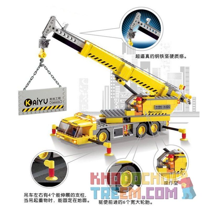 Kazi KY8045 8045 Xếp hình kiểu Lego CITY Crane Cần Trục Di động giá sốc ...