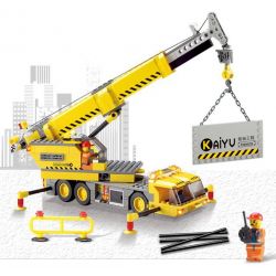 Kazi KY8045 8045 Xếp hình kiểu  CITY Crane Cần Trục Di động 380 khối