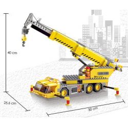 Kazi KY8045 8045 Xếp hình kiểu  CITY Crane Cần Trục Di động 380 khối