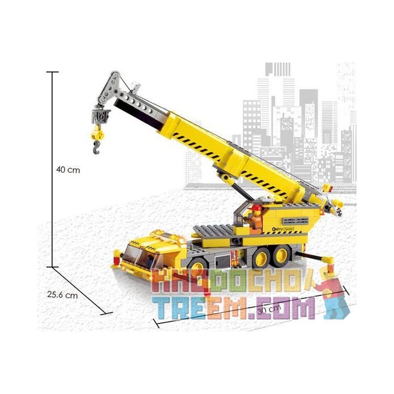 Kazi KY8045 8045 Xếp hình kiểu  CITY Crane Cần Trục Di động 380 khối