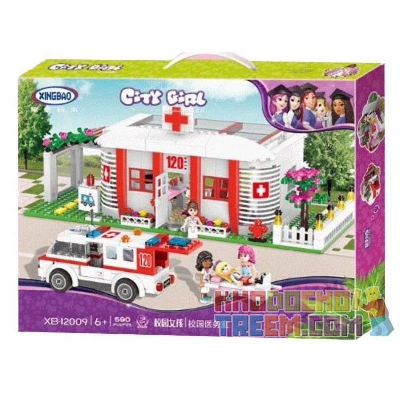 XINGBAO XB-12009 12009 XB12009 non  CỬA HÀNG THỜI TRANG CỦA CÁC CÔ GÁI bộ đồ chơi xếp lắp ráp ghép mô hình City Girl CITYGIRL UNIVERSITY CLINIC Thành Phố Con Gái 590 khối XINGBAO XB-12009 12009 XB12009 non  CỬA HÀNG THỜI TRANG CỦA CÁC CÔ GÁI bộ đồ chơi xếp lắp ráp ghép mô hình City Girl CITYGIRL UNIVERSITY CLINIC Thành Phố Con Gái 590 khối