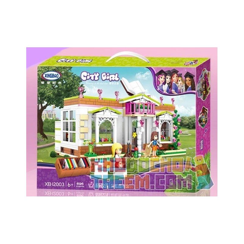 XINGBAO XB-12003 12003 XB12003 non  THƯ VIỆN Ở TRƯỜNG HỌC CAMPUS bộ đồ chơi xếp lắp ráp ghép mô hình City Girl CITYGIRL RAINBOW LIBRARY Thành Phố Con Gái 696 khối XINGBAO XB-12003 12003 XB12003 non  THƯ VIỆN Ở TRƯỜNG HỌC CAMPUS bộ đồ chơi xếp lắp ráp ghép mô hình City Girl CITYGIRL RAINBOW LIBRARY Thành Phố Con Gái 696 khối