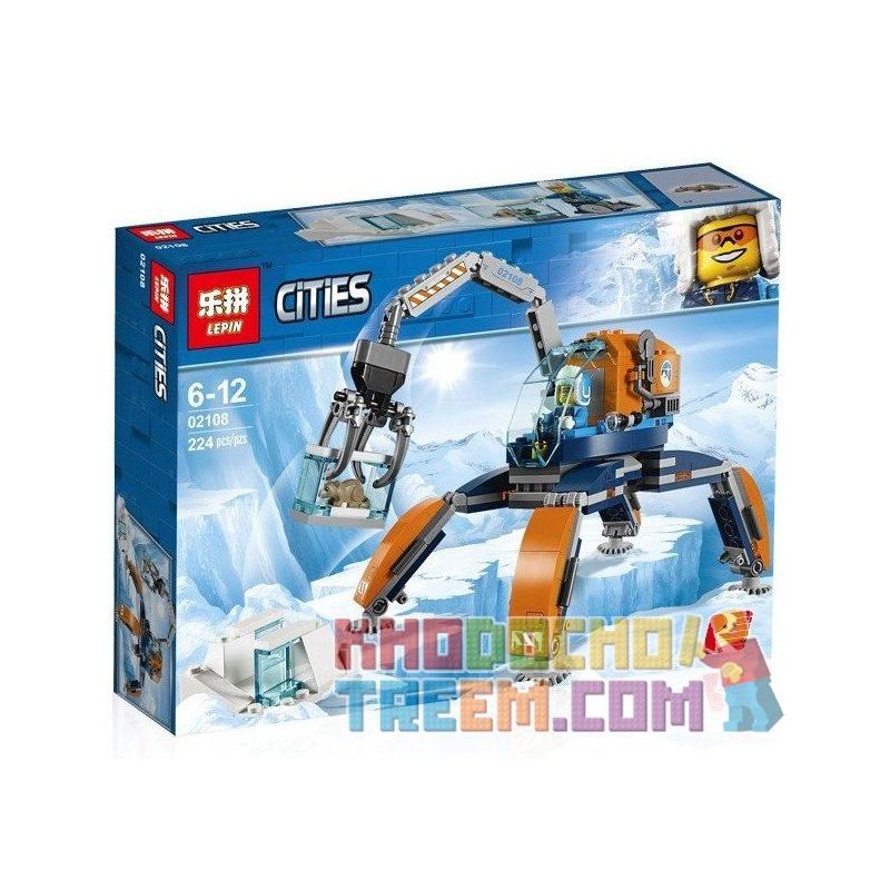 NOT Lego ARCTIC ICE CRAWLER 60192 Bela Lari 10993 LELE 28024 LEPIN 02108 xếp lắp ráp ghép mô hình THIẾT BỊ KHAI THÁC BĂNG TRÌNH THU THẬP BẮC CỰC City Thành Phố 200 khối