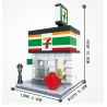 HSANHE 6401 Xếp hình kiểu  MINI MODULAR 7 Days Supermarket Siêu Thị 7 Days 199 khối