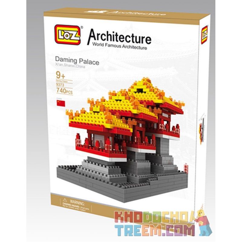 LOZ 9373 Xếp hình kiểu Nanoblock ARCHITECTURE Daming Palace Nhiều Cung điện 740 khối