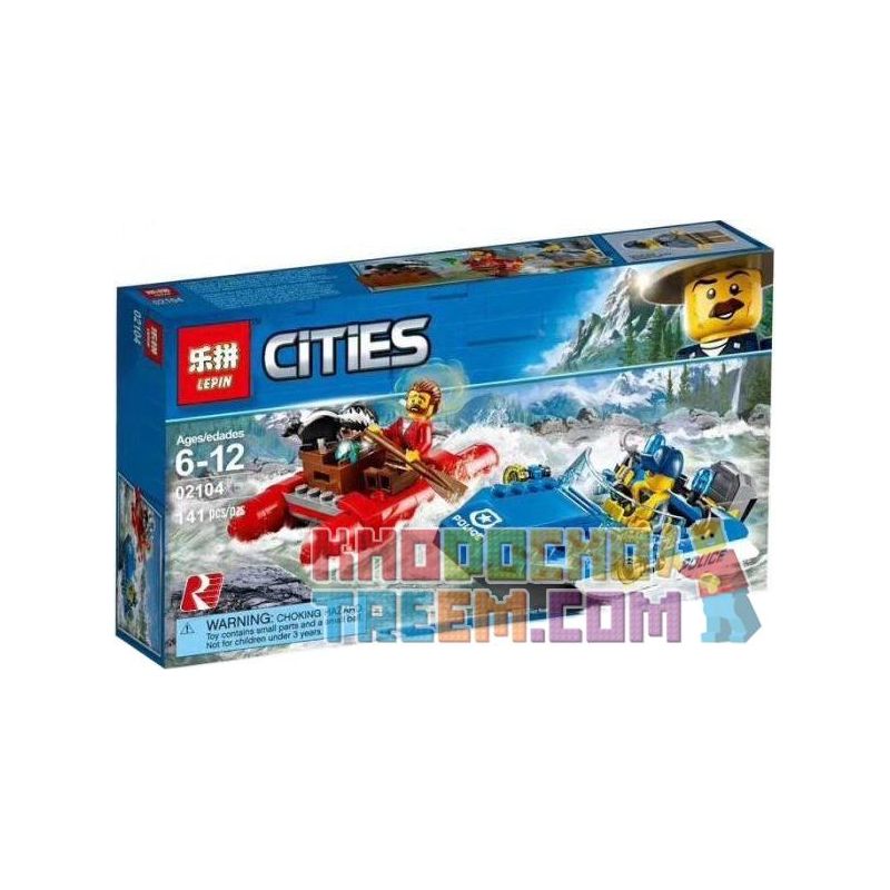 NOT Lego WILD RIVER ESCAPE 60176 Bela Lari 10861 LEPIN 02104 xếp lắp ráp ghép mô hình THOÁT KHỎI DÒNG SÔNG HUNG DỮ HOANG DÃ City Thành Phố 126 khối