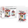 SEMBO SD6058 6058 SD6059 6059 SD6060 6060 SD6061 6061 non  BỘ 4 CỬA HÀNG ĐIỆN THOẠI SỬA CHỮA XE HƠI THỂ THAO GAME bộ đồ chơi xếp lắp ráp ghép mô hình Mini Modular SEMBO BLOCK AUTO REPAIR SPORTS GAME Đường Phố Thu Nhỏ 154 khối