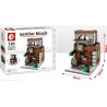 SEMBO SD6010 6010 SD6011 6011 SD6012 6012 SD6013 6013 601509 non  CÁC CỬA HÀNG VUI NHỘN TRÊN PHỐ bộ đồ chơi xếp lắp ráp ghép mô hình Mini Modular SEMBO BLOCK KFC HAAGENDAZS ICE-CREAM MCDONALD'S HOLIDAY STREET COFFEE HOUSE Đường Phố Thu Nhỏ 150 khối
