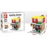 SEMBO SD6010 6010 SD6011 6011 SD6012 6012 SD6013 6013 601509 non  CÁC CỬA HÀNG VUI NHỘN TRÊN PHỐ bộ đồ chơi xếp lắp ráp ghép mô hình Mini Modular SEMBO BLOCK KFC HAAGENDAZS ICE-CREAM MCDONALD'S HOLIDAY STREET COFFEE HOUSE Đường Phố Thu Nhỏ 150 khối