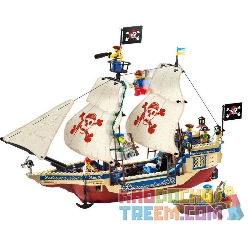 Enlighten 311 Qman 311 KEEPPLEY 311 Xếp hình kiểu Lego PIRATES OF THE CARIBBEAN Corsair King Of The Seas Sea King Tàu Vua Cướp Biển 487 khối Enlighten 311 Qman 311 KEEPPLEY 311 Xếp hình kiểu Lego PIRATES OF THE CARIBBEAN Corsair King Of The Seas Sea King Tàu Vua Cướp Biển 487 khối
