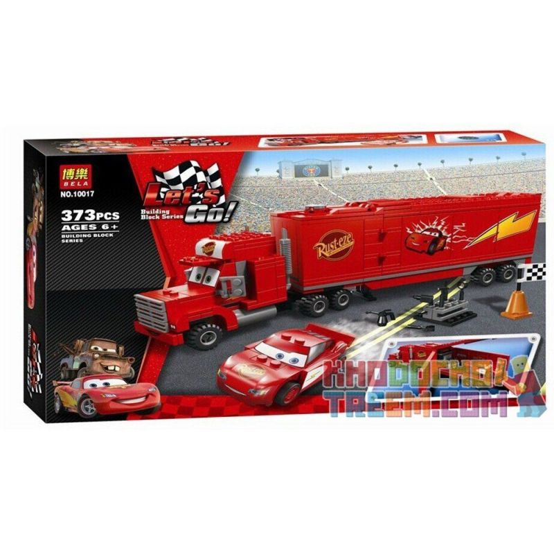 NOT Lego Cars 8486 Mack's Team Truck Cars Mike Lost , Bela 10017 Lari 10017  Xếp hình Xe Tải Của Mack giá sốc rẻ nhất