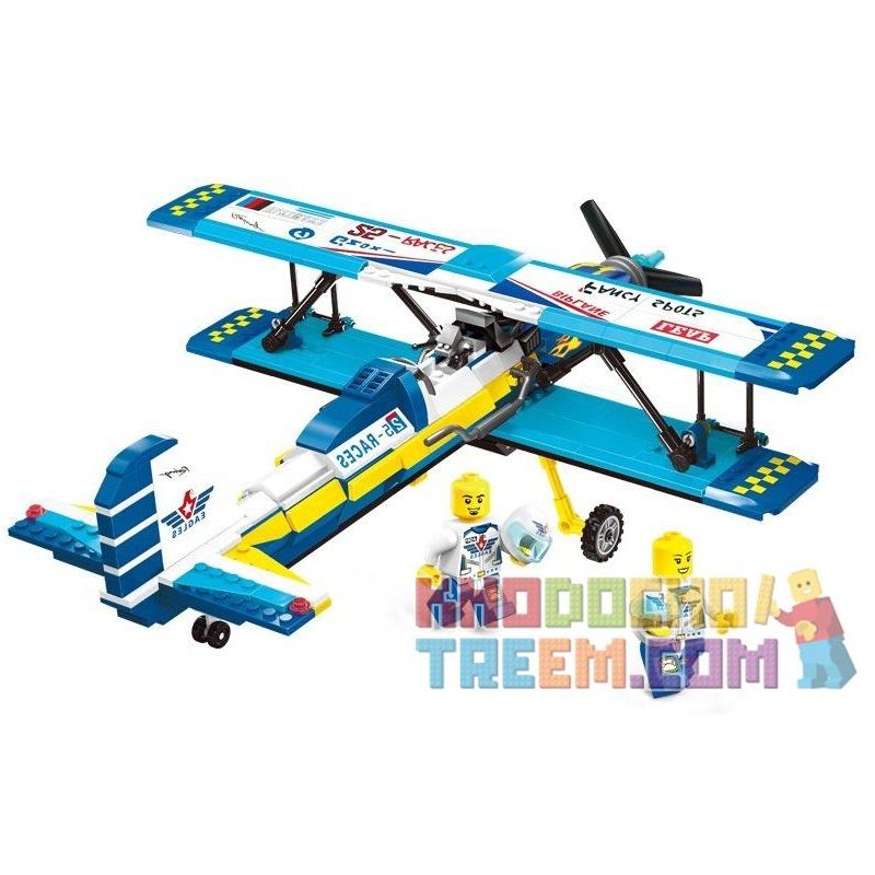 Enlighten 1125 Qman 1125 non  MÁY BAY BIỂU DIỄN bộ đồ chơi xếp lắp ráp ghép mô hình City Thành Phố 354 khối