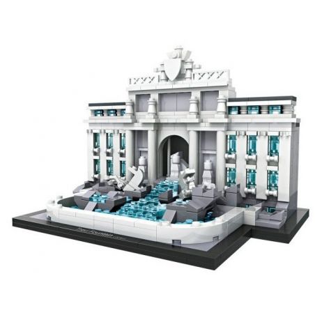 LOZ 1015 Xếp hình kiểu Nanoblock ARCHITECTURE Fontana Di Trevi Đài Phun Nước Trevi 677 khối
