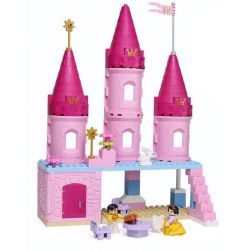 NOT Lego Duplo DUPLO 6152 Snow White's Cottage, HYSTOYS HONGYUANSHENG AOLEDUOTOYS  HG-1345 1345 HG1345 Xếp hình lâu đài của Bạch Tuyết 52 khối