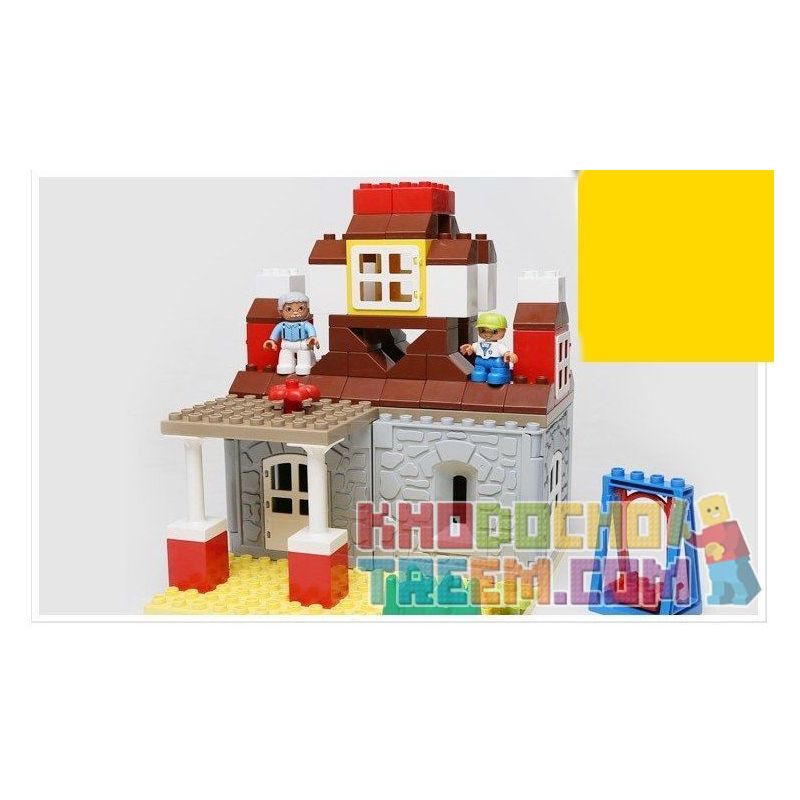 HYSTOYS HONGYUANSHENG AOLEDUOTOYS HG-1421 1421 HG1421 Xếp hình kiểu    Family House Nhà ông Ngoại 83 khối