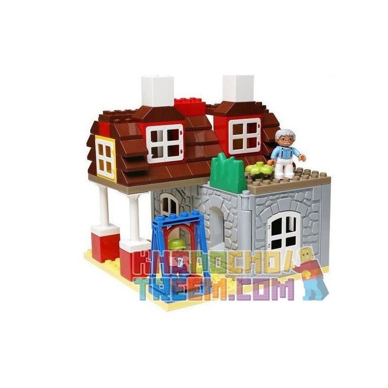 HYSTOYS HONGYUANSHENG AOLEDUOTOYS HG-1421 1421 HG1421 Xếp hình kiểu    Family House Nhà ông Ngoại 83 khối