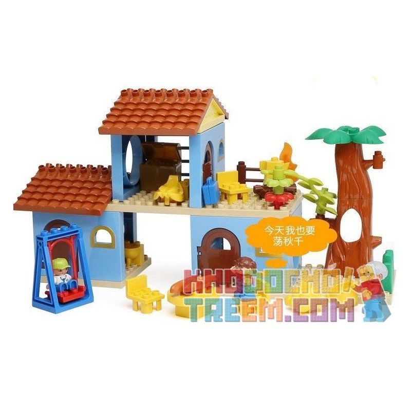 HYSTOYS HONGYUANSHENG AOLEDUOTOYS HG-1423 1423 HG1423 Xếp hình kiểu    Family House Nhà Bà Ngoại 53 khối HYSTOYS HONGYUANSHENG AOLEDUOTOYS HG-1423 1423 HG1423 Xếp hình kiểu    Family House Nhà Bà Ngoại 53 khối
