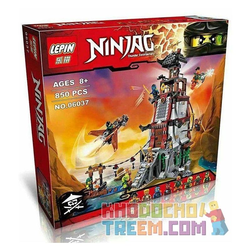 NOT Lego THE LIGHTHOUSE SIEGE 70594 Bela Lari 10528 LELE 79346 LEPIN 06037 SHENG YUAN/SY 597 SY597 xếp lắp ráp ghép mô hình BẢO VỆ PHÁO ĐÀI HẢI ĐĂNG CUỘC VÂY HÃM NGỌN The Lego Ninjago Movie Ninja Lốc Xoáy 767 khối
