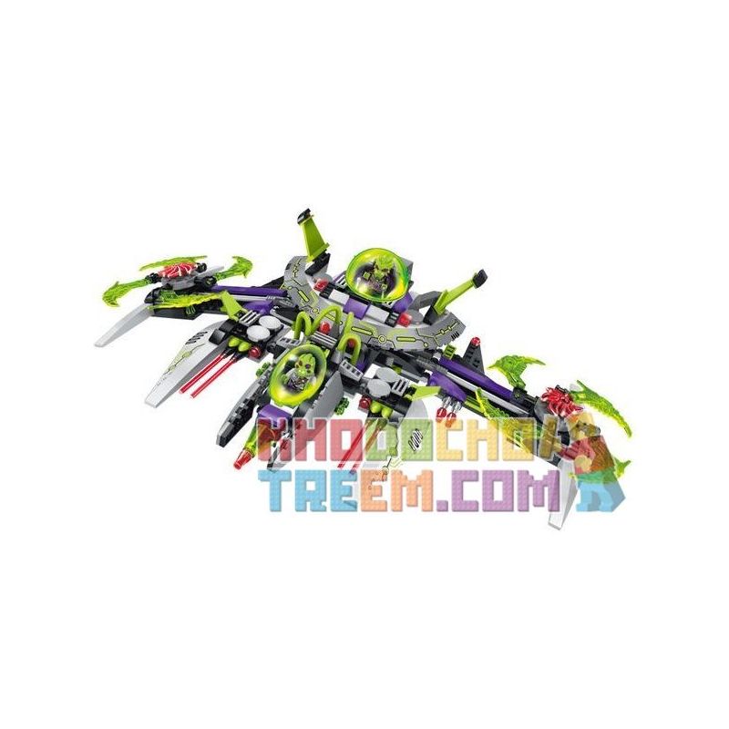 Enlighten 1617 Qman 1617 non  ĐUỔI BẮT CHỈ HUY NGƯỜI NGOÀI HÀNH TINH bộ đồ chơi xếp lắp ráp ghép mô hình Space Adventure SPACE ADVENTURE ARREST ALIEN COMMANDER Thám Hiểm Không Gian 704 khối