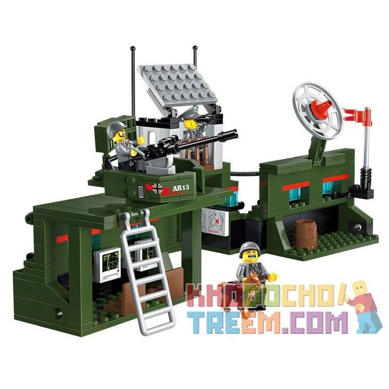 Enlighten 1713 Qman 1713 non  PHÒNG THỦ BẦU TRỜI bộ đồ chơi xếp lắp ráp ghép mô hình Tactical Espionage Action TACTICAL ESPIONAGE ACTION COMBAT ZONES FIRE Chiến Thuật Quân Sự 687 khối