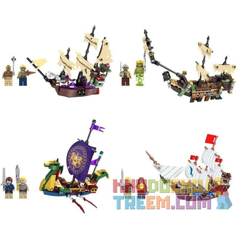 Kazi KY87025 87025 Xếp hình kiểu Lego THE CHRONICLES OF NARNIA The Voyage Of The Dawn Treader Hành Trình Trên Con Tàu Dawn Treader Của Lucy Và Edmund 745 khối