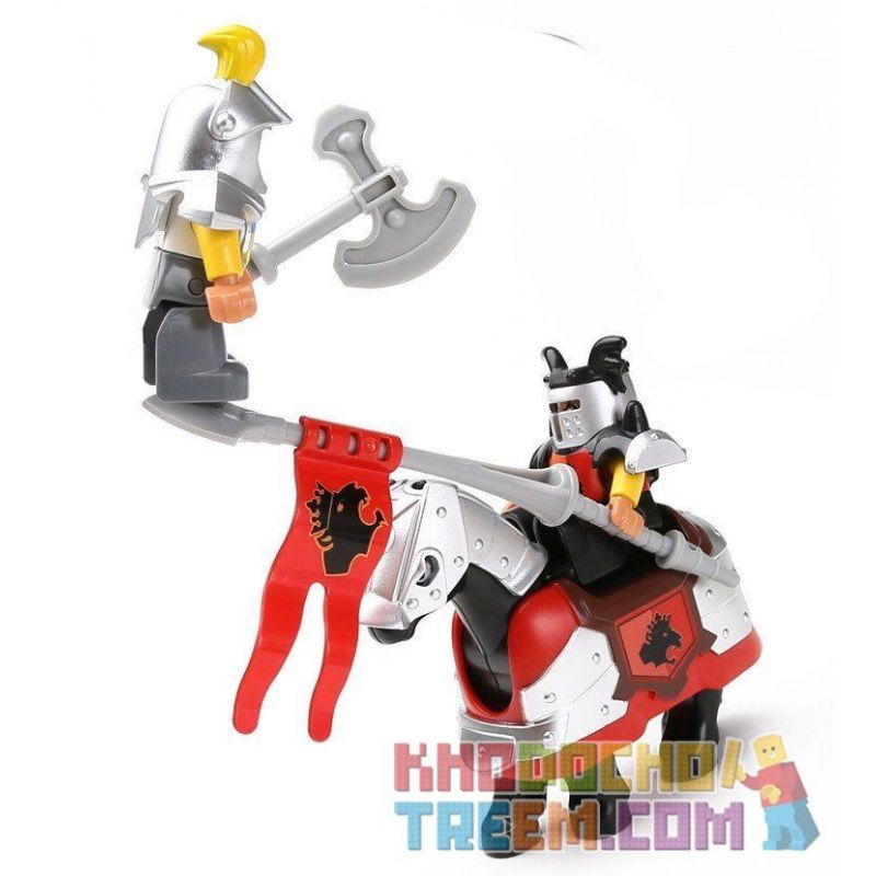 HYSTOYS HONGYUANSHENG AOLEDUOTOYS HG-1312 1312 HG1312 Xếp hình kiểu    Castle Đánh Chiếm Lâu đài Trung Cổ 2 Tầng 82 khối