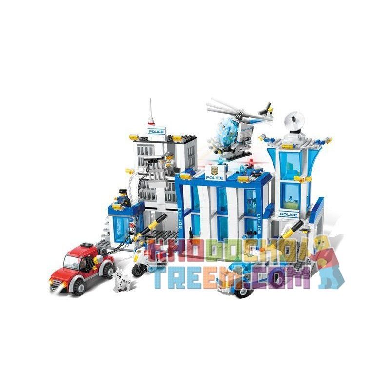 Gudi 9320 Xếp hình kiểu LEGO City Police Headquarters Trụ Sở Cảnh Sát 870 khối Gudi 9320 Xếp hình kiểu LEGO City Police Headquarters Trụ Sở Cảnh Sát 870 khối