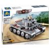 Kazi KY82009 82009 non  XE TĂNG ĐỨC CON BÁO 2 bộ đồ chơi xếp lắp ráp ghép mô hình Century Military CENTURY MILITARY PZKPFW-II Quân Đội Thế Kỷ 868 khối