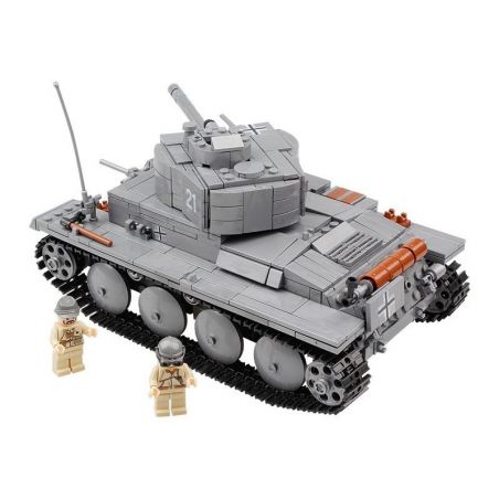 Kazi KY82009 82009 non  XE TĂNG ĐỨC CON BÁO 2 bộ đồ chơi xếp lắp ráp ghép mô hình Century Military CENTURY MILITARY PZKPFW-II Quân Đội Thế Kỷ 868 khối